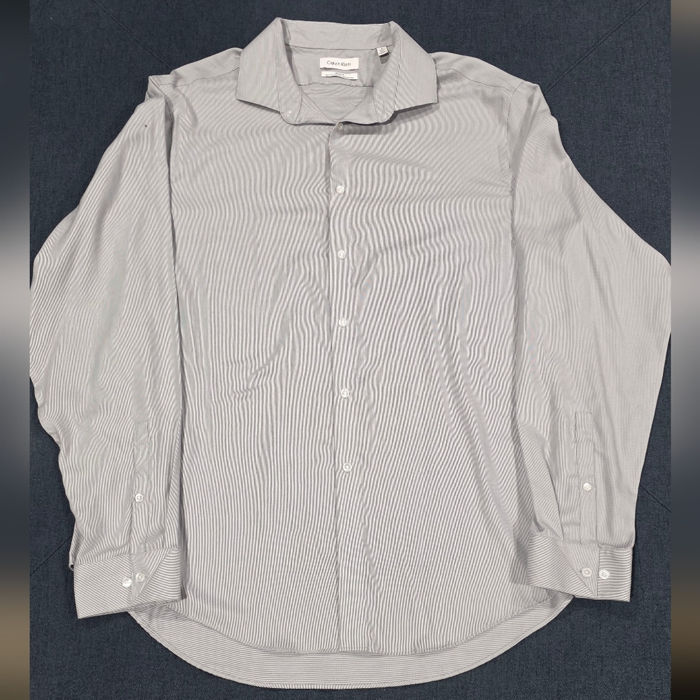 Calvin Klein Light Gray Dress Shirt